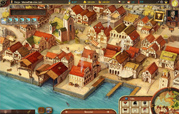 typical town view of free browser game venetians